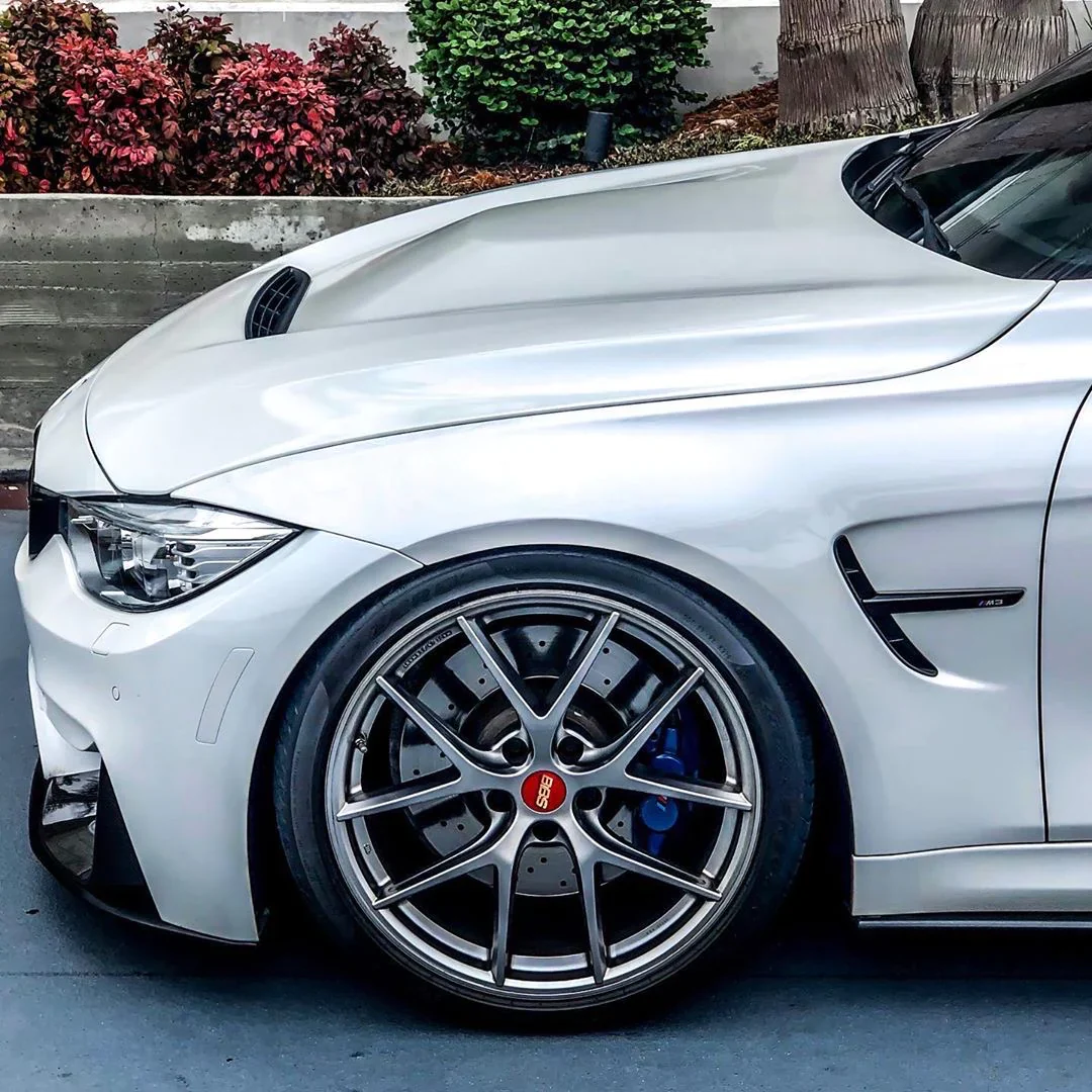 1-10 BBS CI-R (SPLIT 5 SPOKE) RID FLAT MATTE SILVER - 8 Offset Drift Rims (4-Pack) [MST] 832043FS - Image 2
