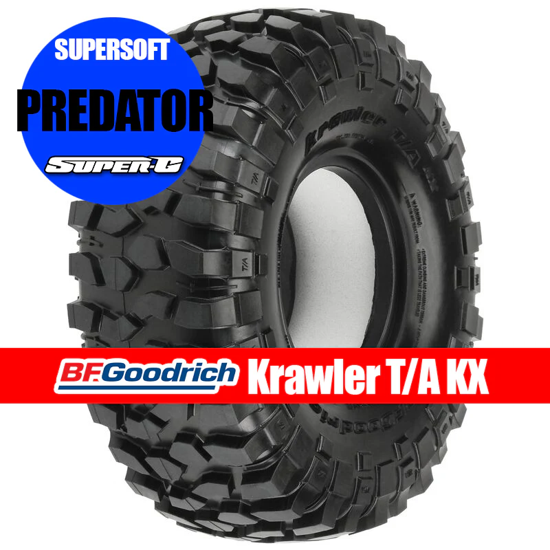 1-10 BFG Krawler T-A KX Front-Rear 1.9" Rock Crawling Tires (2 Pack) G8 PREDATOR [PROLINE] PRO1017103 PRO1013614 PRO1017114  PRO1013603 - Image 7