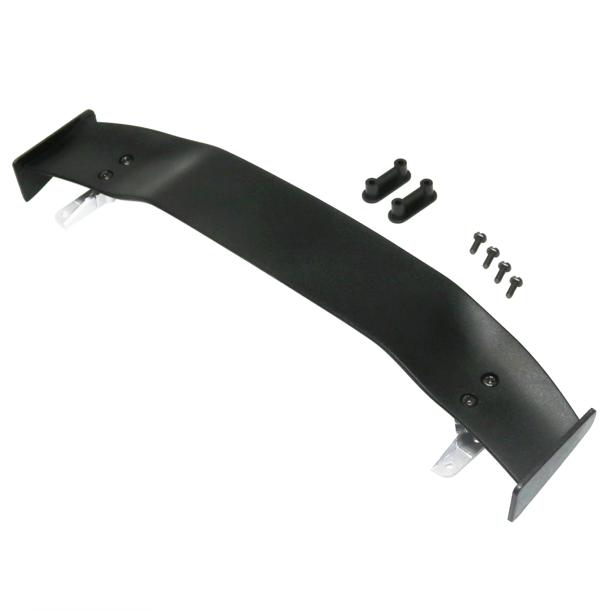 1/10 BLACK SPOILER (183mm) with SILVER (LOW) WING STANDS - [Eagle] #WG00426-BK