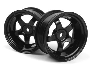 1-10 GLOSS BLACK WORK MEISTER S1 RIMS - 6mm DEEP DISH WHEELS [HPI Racing] 160525