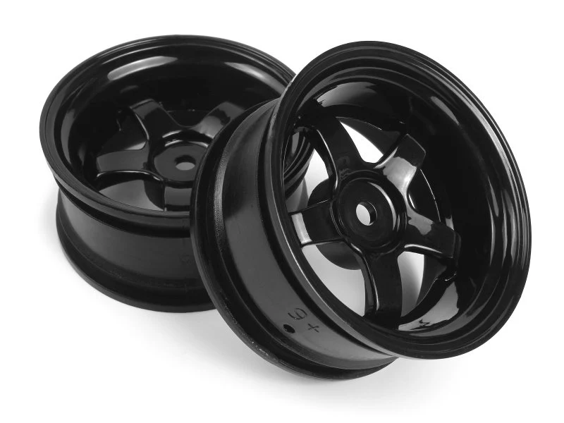 1-10 GLOSS BLACK WORK MEISTER S1 RIMS - 6mm DEEP DISH WHEELS [HPI Racing] 160525 - Image 2