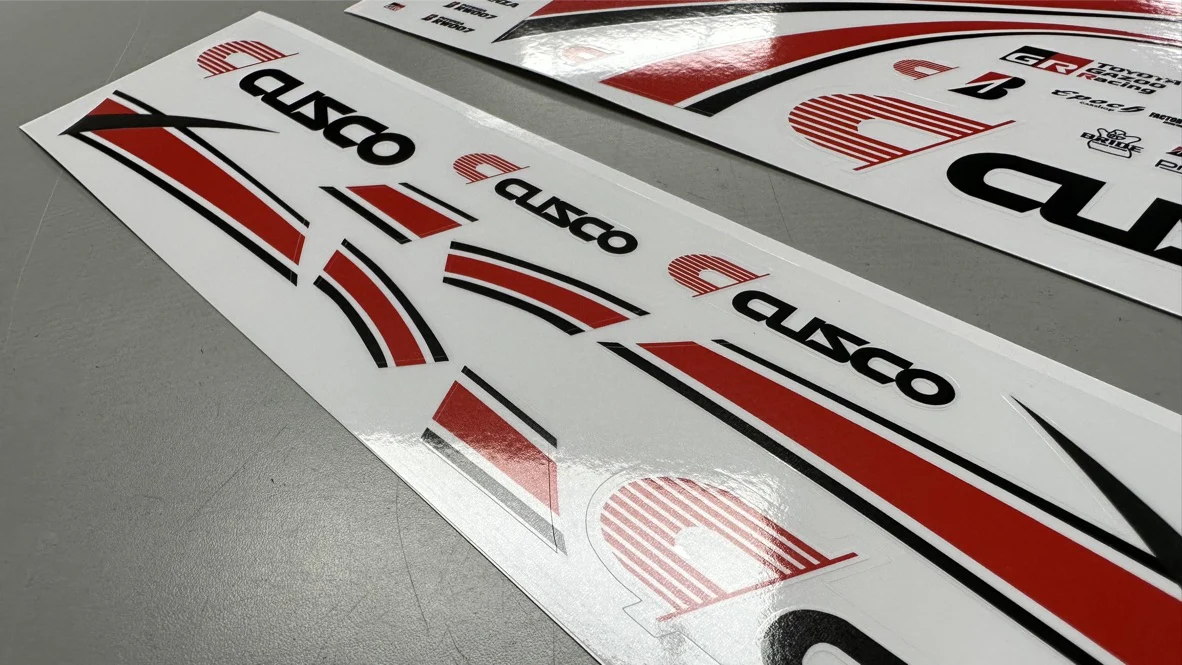 1-10 LIVERY: CUSCO RED-BLACK GRAPHICS DECAL SHEET FORMULA DRIFT STICKERS FD [TEAM-C] CUSCO932 - Image 2