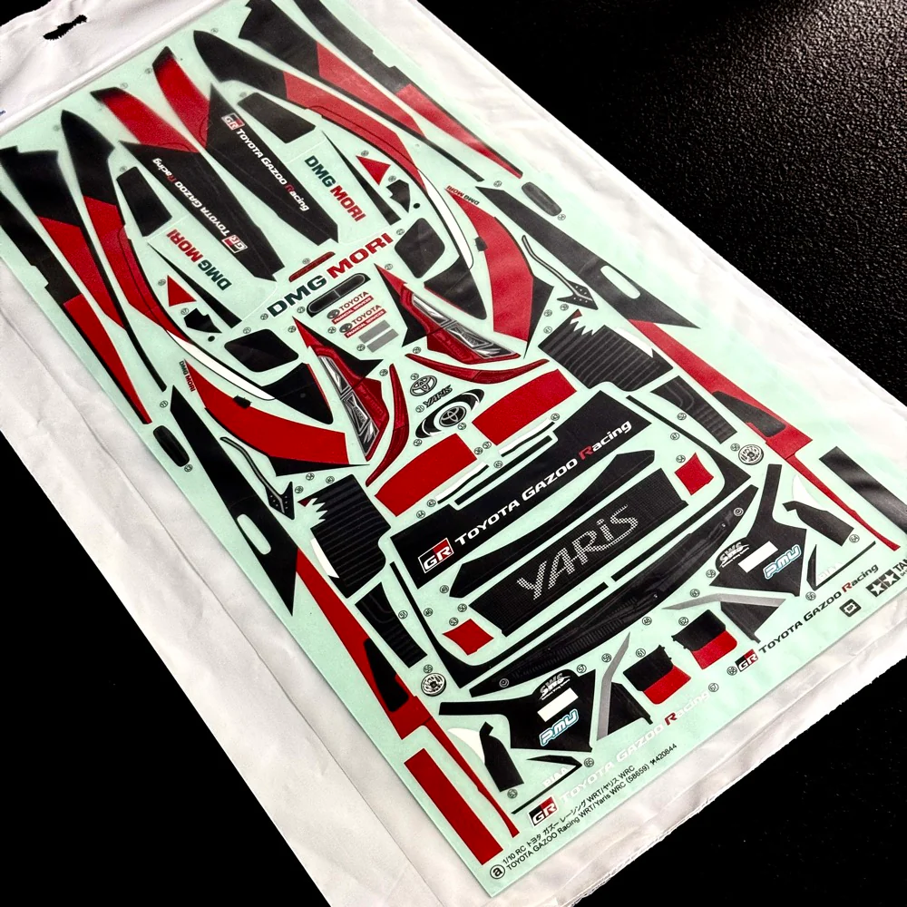 1-10 Livery: GR Toyota GAZOO RACING DMG MORI Decal Sticker Sheet [Tamiya] TAM-GAZOO-Y