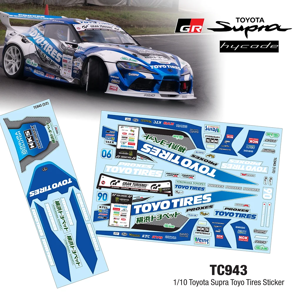 1-10 LIVERY:TOYO TIRE DECAL SHEET STICKERS  [TEAM-C] TC943
