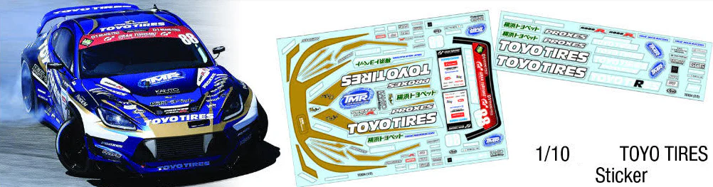 1-10 LIVERY: TOYO TIRES GOLD GRAPHICS DECAL SHEET FORMULA DRIFT STICKERS FD [TEAM-C] TOYO934 - Image 4
