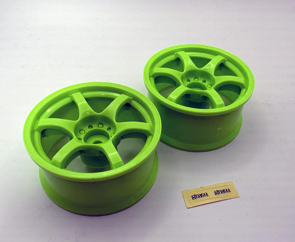 1-10 RAYS - Neon Green GRAMLIGHTS 57D Rims 6mm 8mm - DRIFT RIMS [LAB] LW-0406GRa LW-0408GRa - Image 3