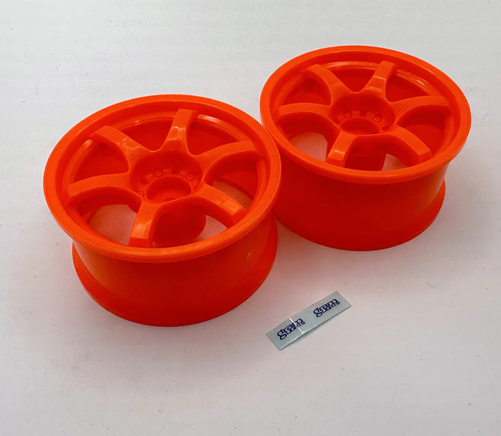 1-10 RAYS - Neon Orange GRAMLIGHTS 57D Rims 6mm 8mm - DRIFT RIMS [LAB] LW-0406ORa LW-0408ORa - Image 2
