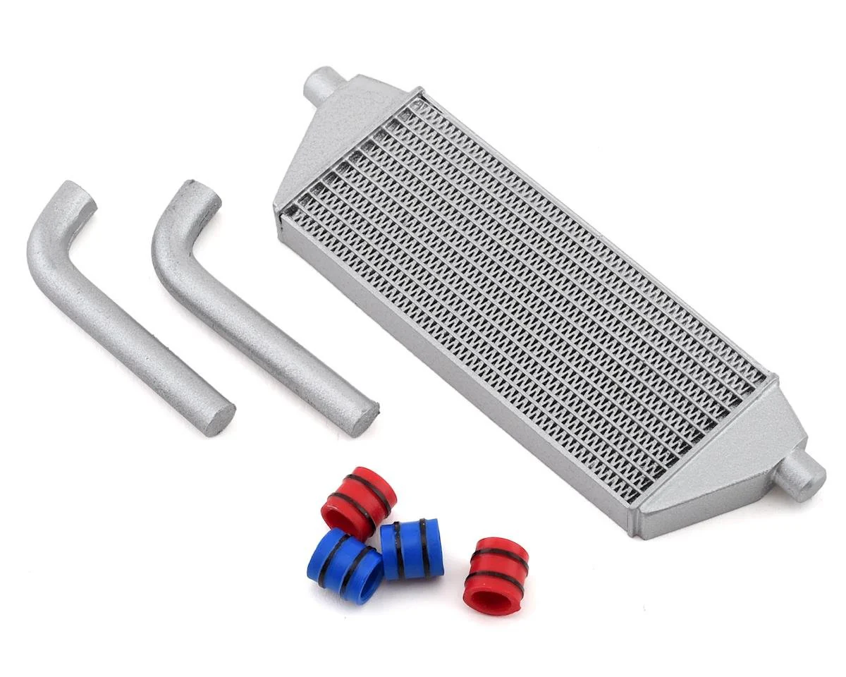 1/10 RC Scale Drift Full Intercooler Kit (Silver) (Low Profile) [SRC] SDW-FULLINTKIT-M-S