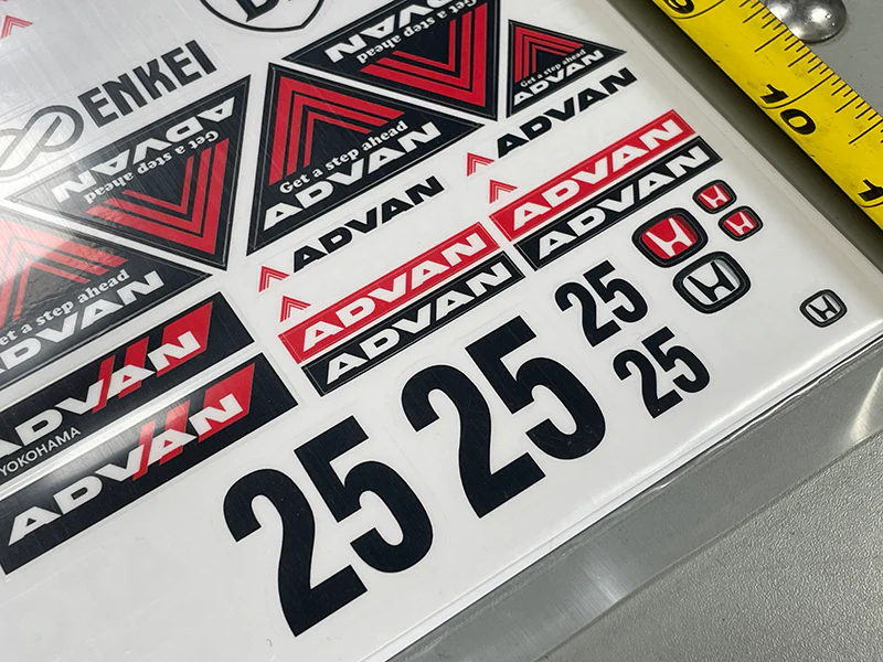 1-10 SLAPS: ADVAN YOKOHAMA TOYOTA DECAL SHEET LBWK DRIFT STICKERS [TEAM-C] ADVAN903 - Image 4