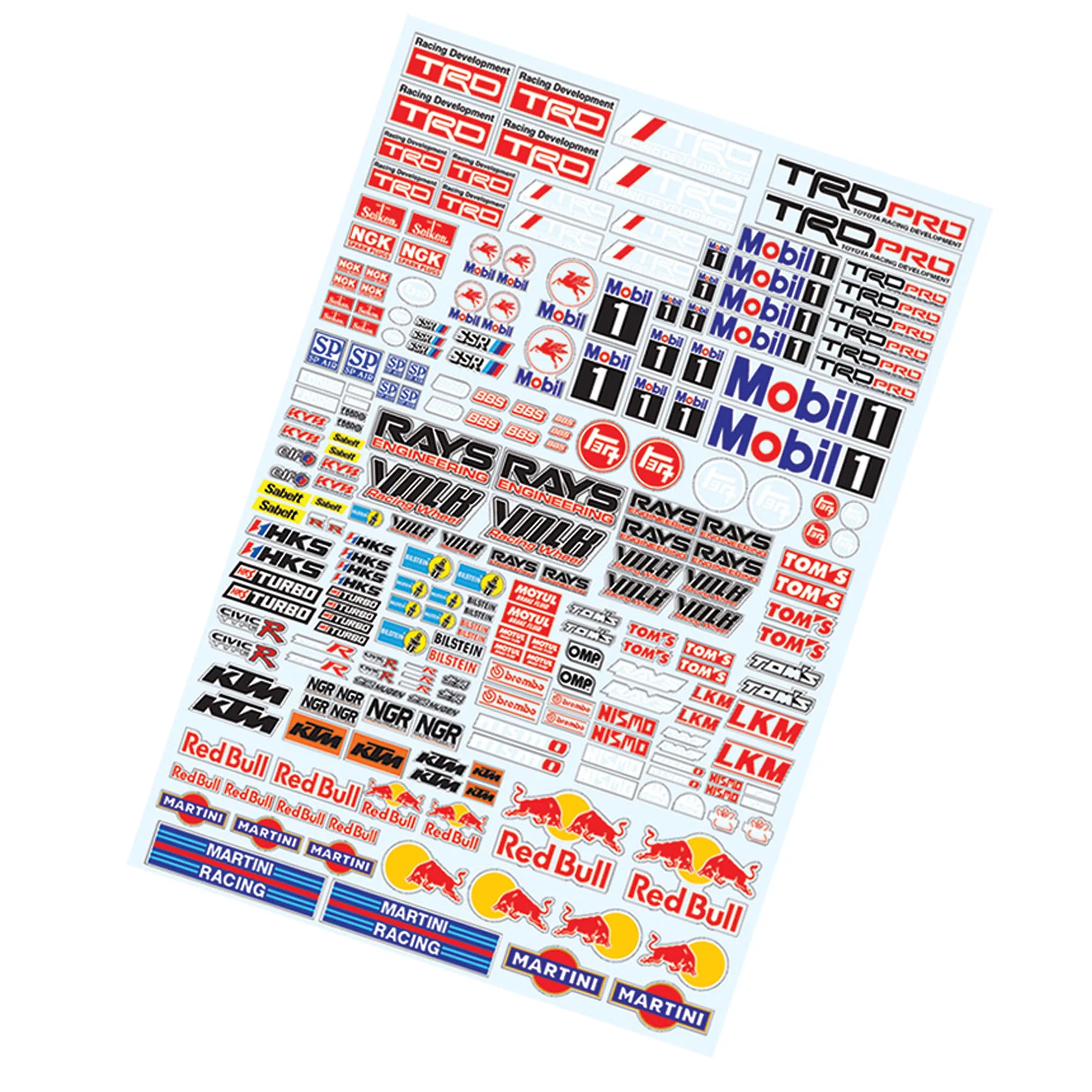 1-10 SLAPS: MOBIL VOLK MARTINI DECAL SHEET DRIFT STICKERS [TEAM-C] MOBIL-910