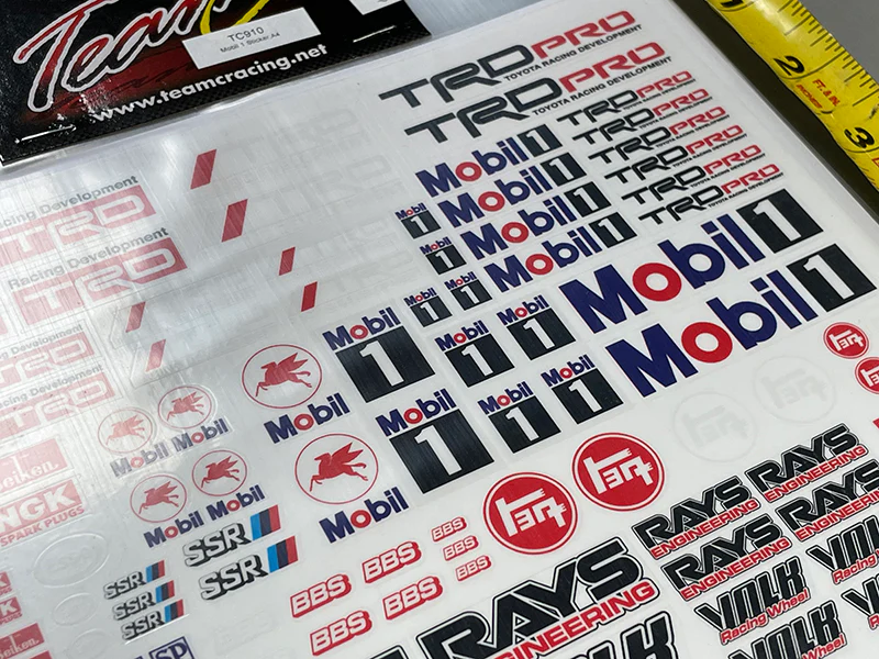 1-10 SLAPS: MOBIL VOLK MARTINI DECAL SHEET DRIFT STICKERS [TEAM-C] MOBIL-910 - Image 3
