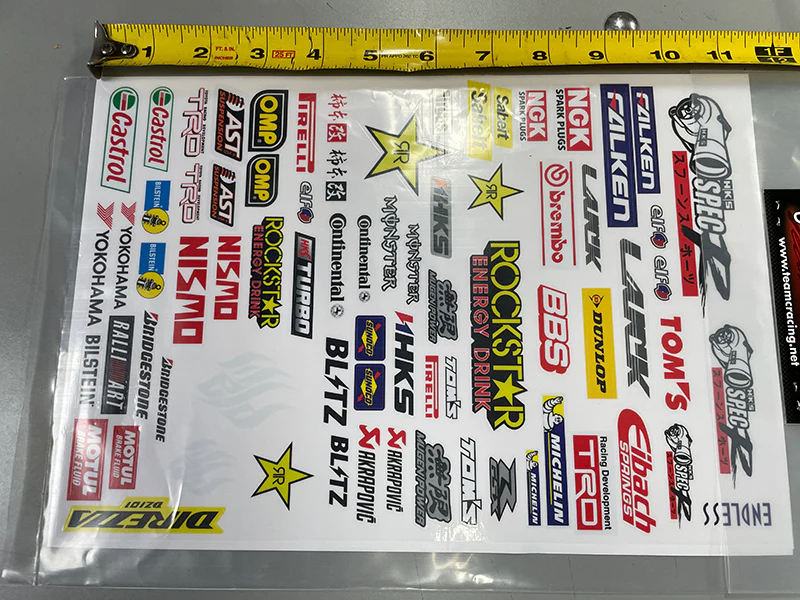 1-10 SLAPS: Rockstar Redbull Falken Formula D Decal Sheet LBWK DRIFT STICKERS [TEAM-C] ROCKSTAR-918 - Image 3