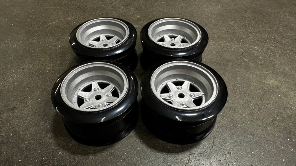 1-10 SSR LONGCHAMP XR-4 RIMS (SILVER) +6 (4 PACK) (INCH DOWN) [K FORCE] KF-5940 - Image 2
