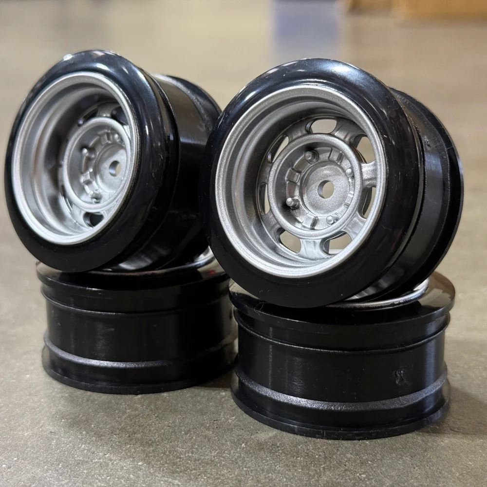 1-10 STEELIES 9mm OFFSET - INCH DOWN RIMS (smaller diameter face) (4 PACK) [K FORCE] KS-STEELIES-S9