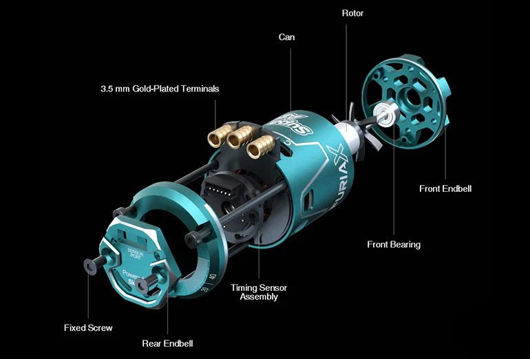 FURIAX Supa Agile Motor for 1-10 Drift 10.5T 13.5T [SkyRC] SK-400036-01 SK-400036-02 - Image 5