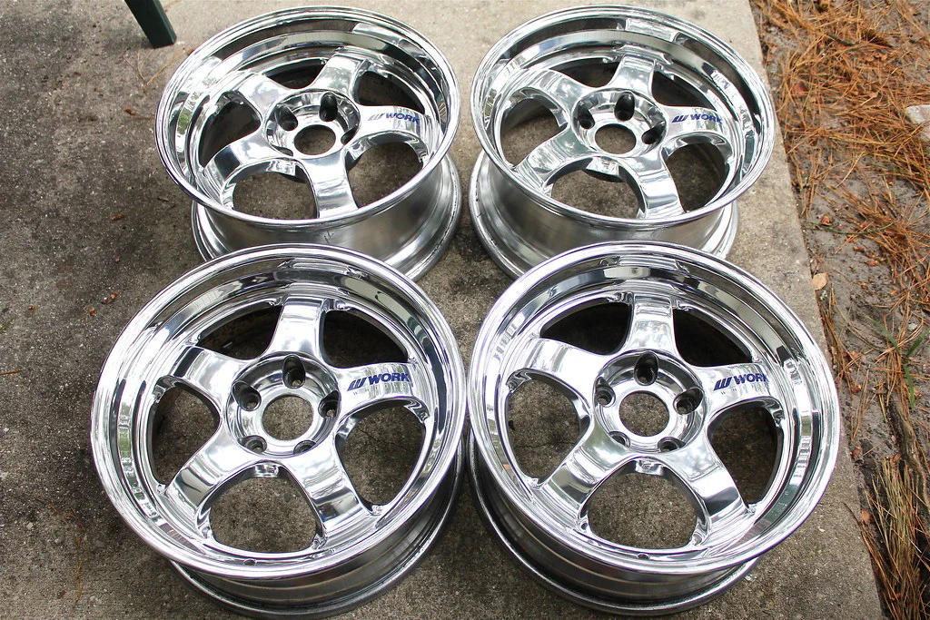 1-10 WORK MEISTER S1 RIMS - DEEP DISH +9 CHROME (4 PACK) [K FORCE] MEISTERS1-C - Image 2