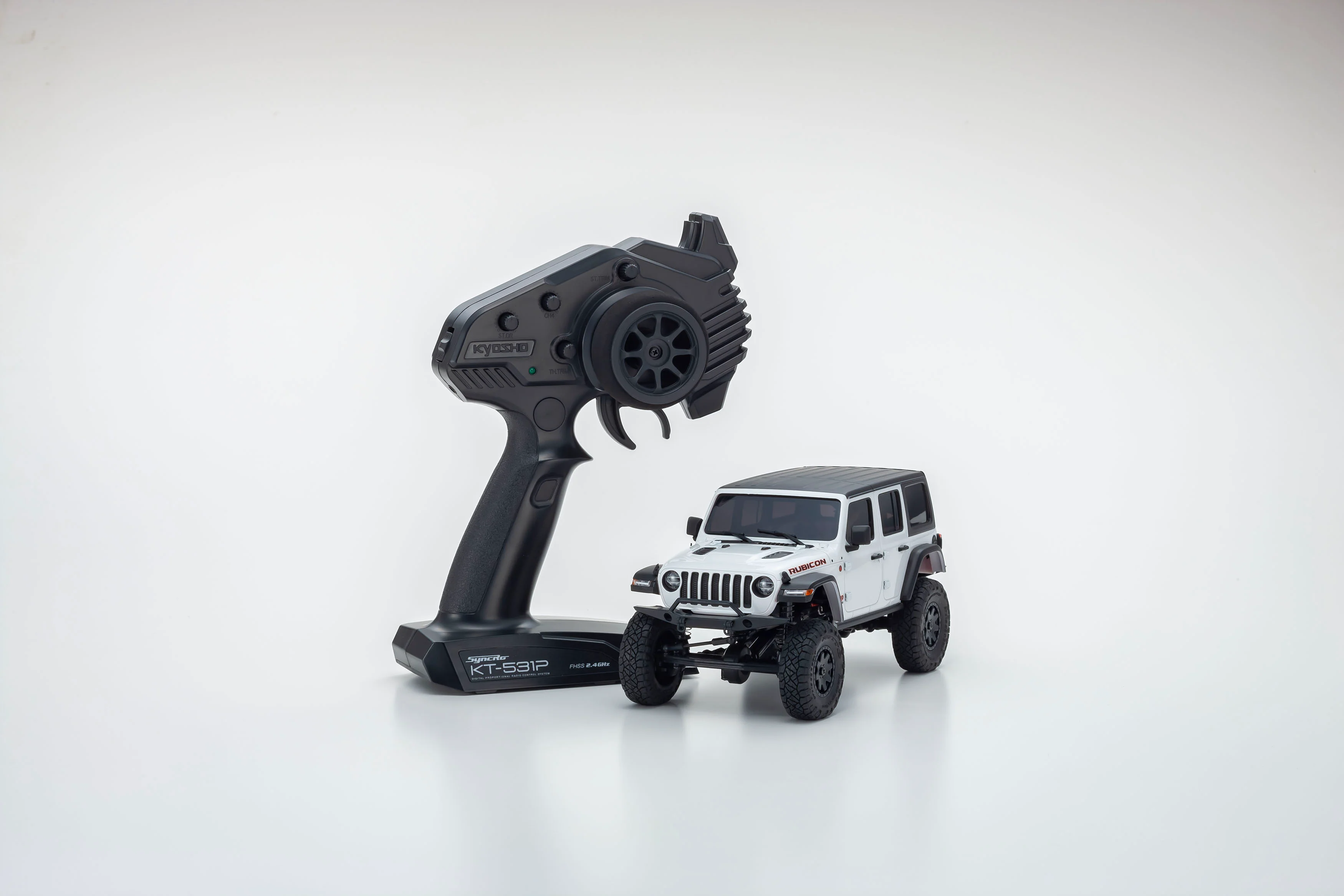 1-24 Mini-Z 4x4 Jeep Wrangler Mini Crawler (White or Gun Metal) [Kyosho] 32521GM 32521W - Image 3