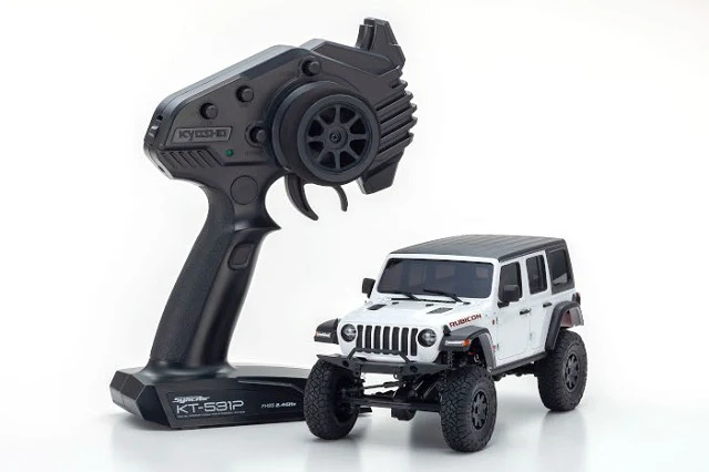 1-24 Mini-Z 4x4 Jeep Wrangler Mini Crawler (White or Gun Metal) [Kyosho] 32521GM 32521W - Image 8