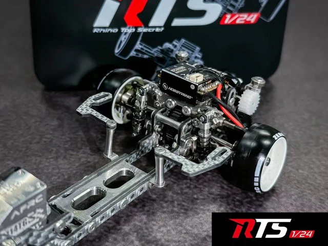 1/24 RTS - Silver Carbon Fiber Chassis Kit [Rhino Racing] RTS-620 - Image 3