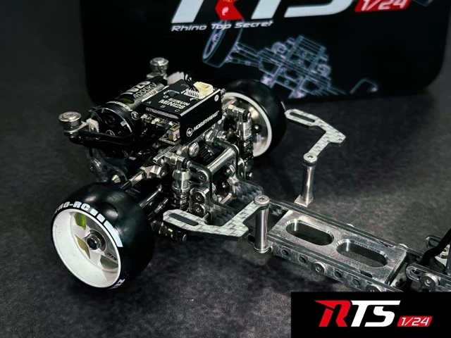 1/24 RTS - Silver Carbon Fiber Chassis Kit [Rhino Racing] RTS-620 - Image 4