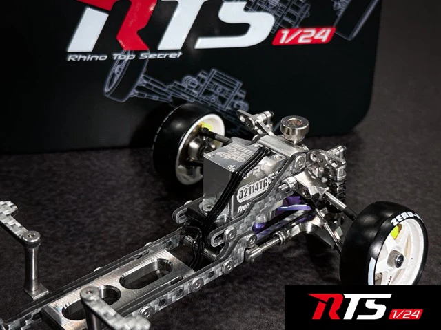 1/24 RTS - Silver Carbon Fiber Chassis Kit [Rhino Racing] RTS-620 - Image 5