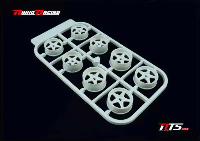 1/24 REGAMASTER 5 SPOKE RWD Drift Rim Set 20mm / 22mm (8pc Set) [Rhino Racing] RTS-510