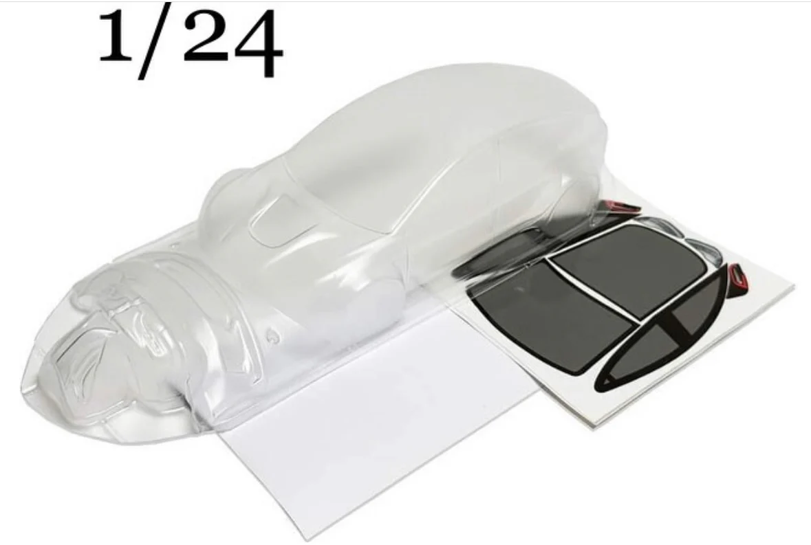 1-24 Tesla Model 3 Lexan Body Shell [Aplastics] TESLA 1-24 - Image 3