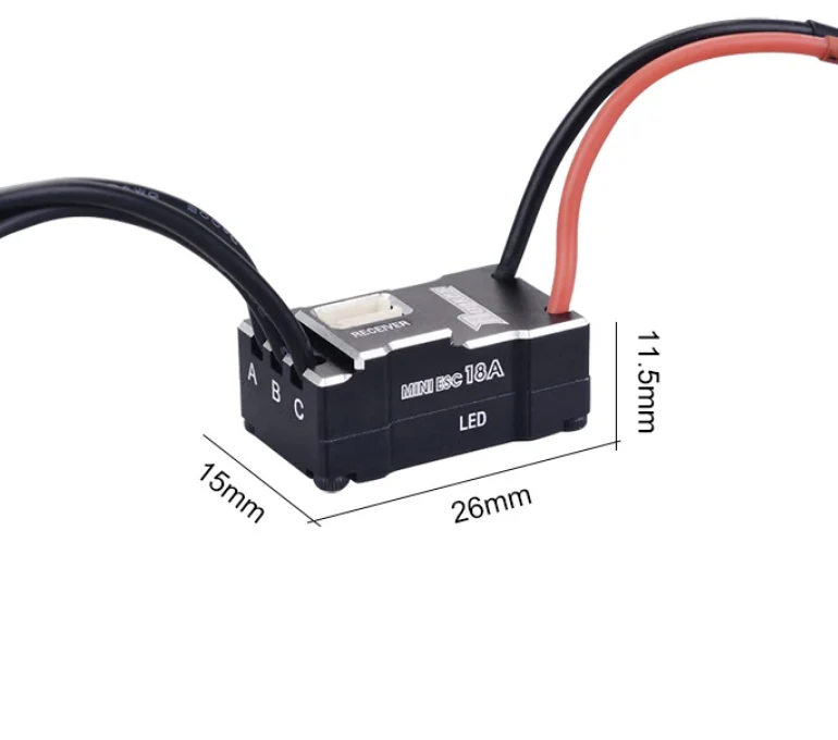 1-28 1-24 Mini Brushless 18A ESC [Rocket]  ROCKET18a - Image 2