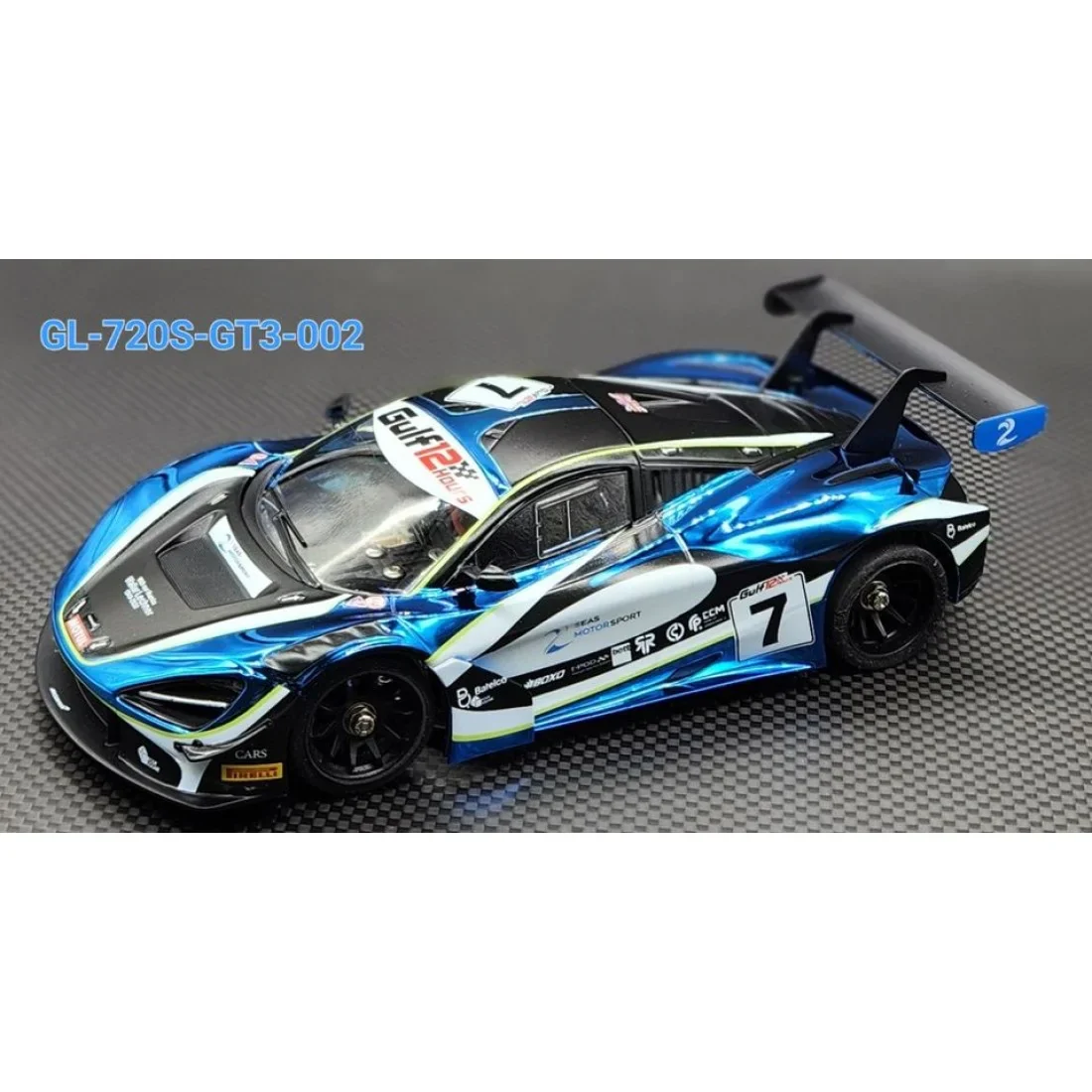 1-28 GL 720S GT3 Body-002 (7)- BLUE (102mm Wheel base LM) for Mini-Z [GL Racing] GL-720S-GT3-002