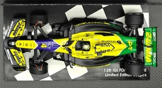 1-28 GL Formula One Body Set #5  - Yellow / Green (No. 4) [GL Racing] GL-M60-005 - Image 2