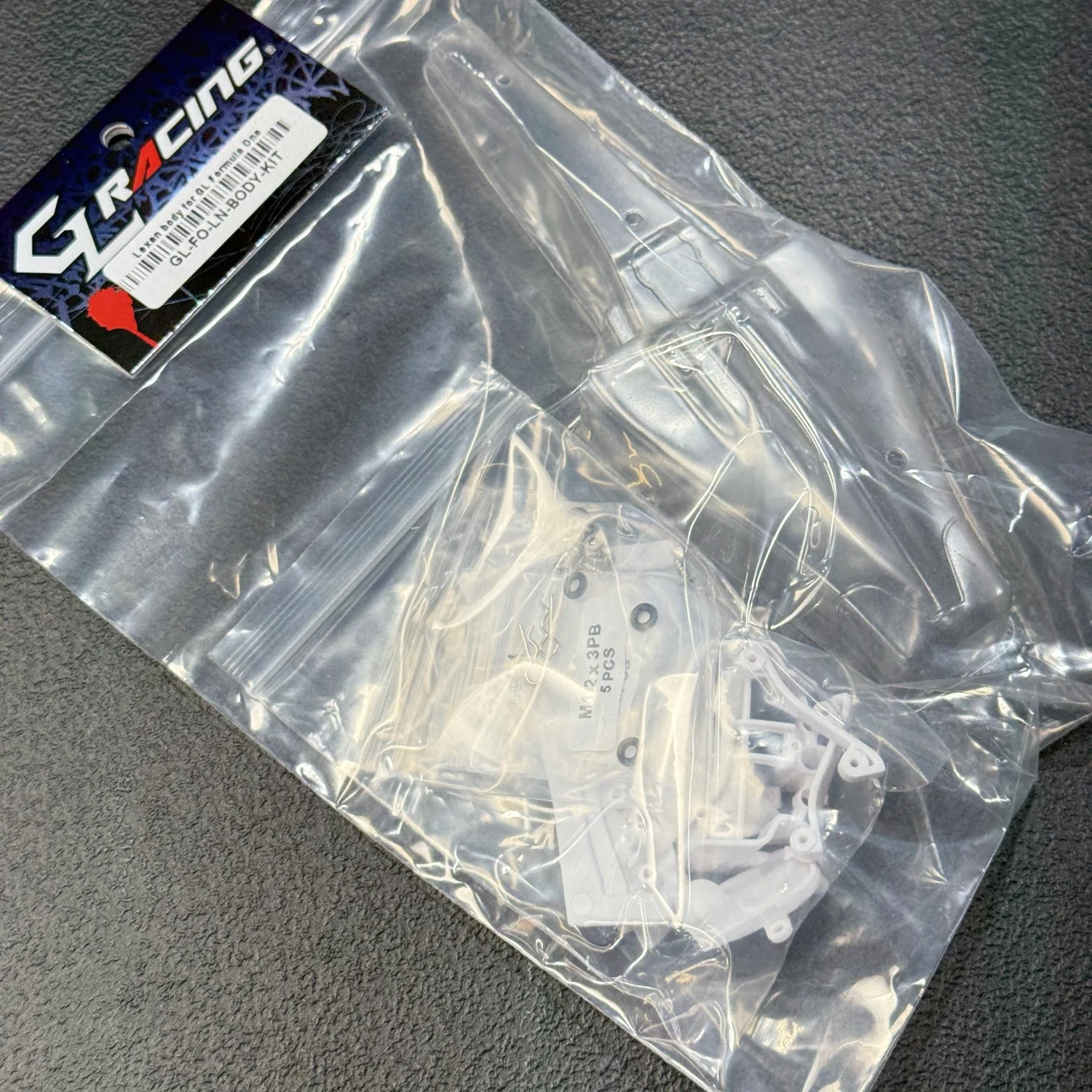 1-28 GL Formula One - Lexan Clear Body Set [GL Racing] GL-FO-LN-BODY-KIT