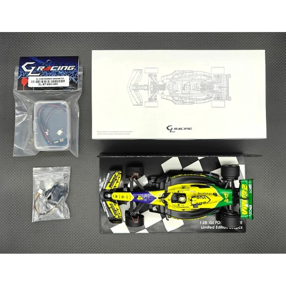 1-28 GL Formula One RWD Chassis Kit (w/ BODY, ESC, SERVO) LIMITED EDITION COMBO [GL Racing] GL-Formula One KSET/B - Image 2