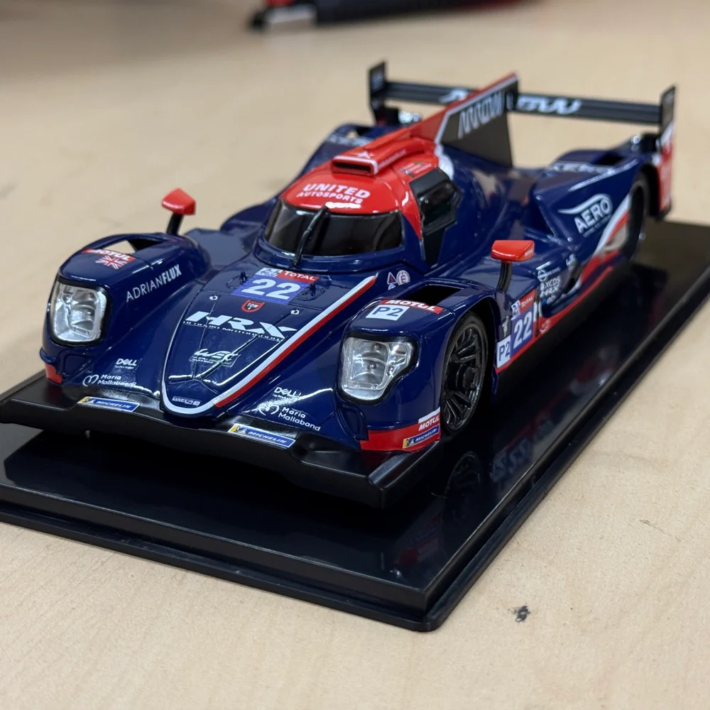 1-28 GL LMP2 #005 (22) - BLUE/RED Painted Body (102mm WB) [GL Racing]  GL-LMP2-005