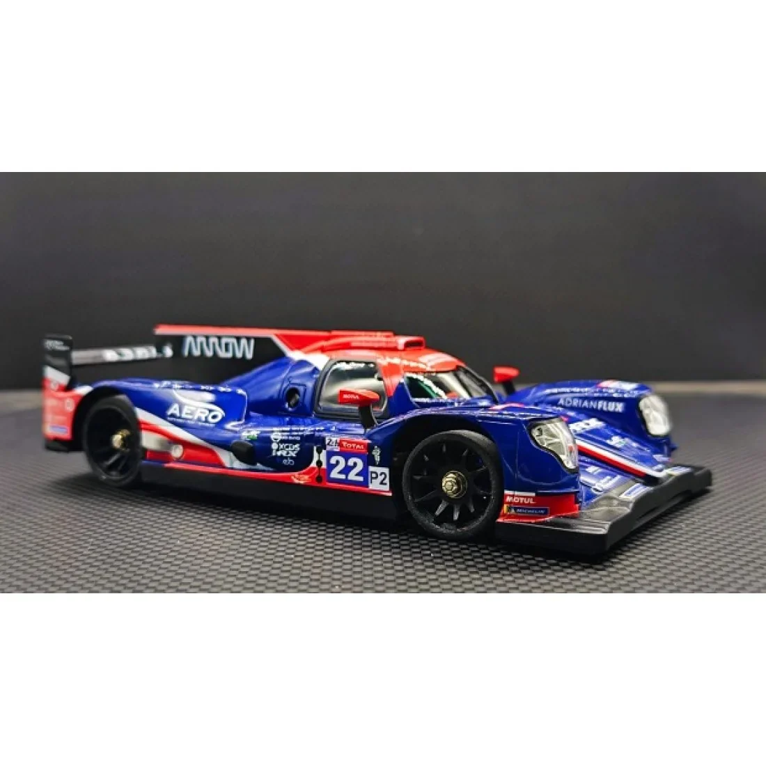 1-28 GL LMP2 #005 (22) - BLUE/RED Painted Body (102mm WB) [GL Racing]  GL-LMP2-005 - Image 3