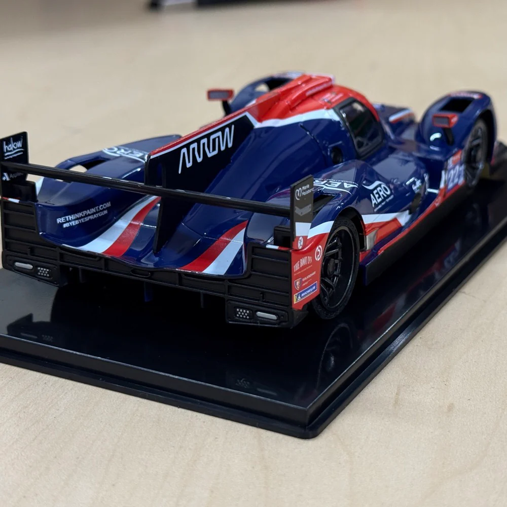 1-28 GL LMP2 #005 (22) - BLUE/RED Painted Body (102mm WB) [GL Racing]  GL-LMP2-005 - Image 4