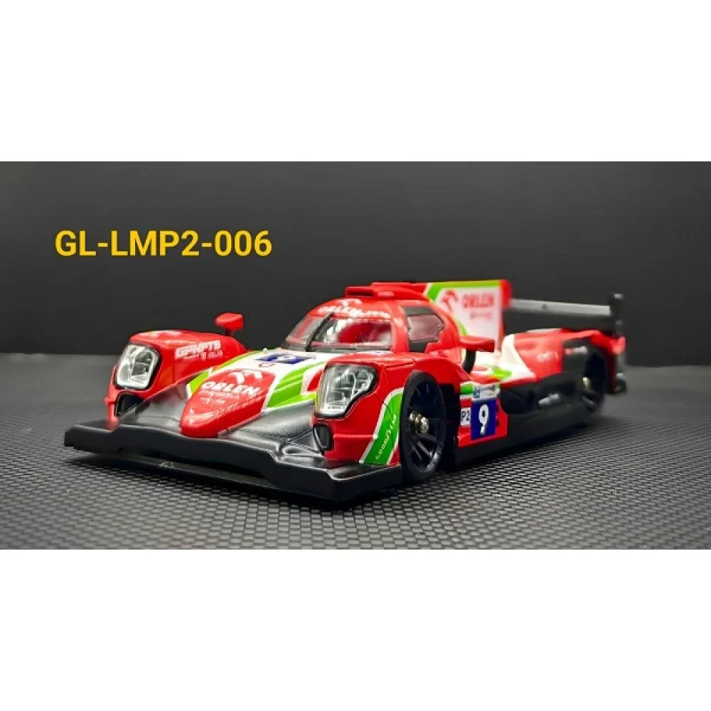 1-28 GL LMP2 #006(9) - RED/GREEN Painted Body (102mm WB) [GL Racing]  GL-LMP2-006