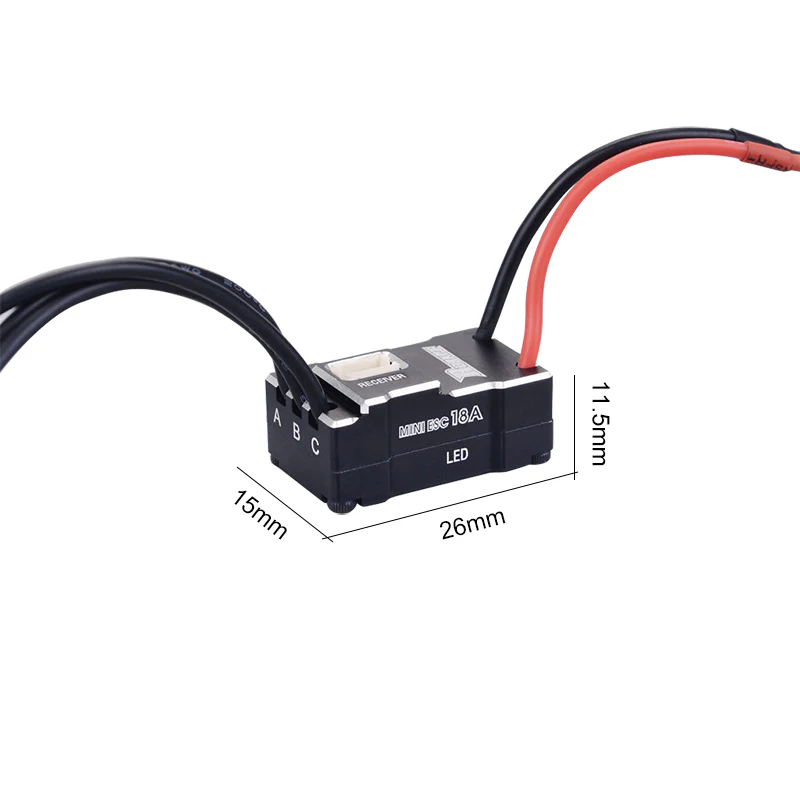 1-28 Mini Sensorless ESC BLACK 18A [Rocket] KS-400001-01