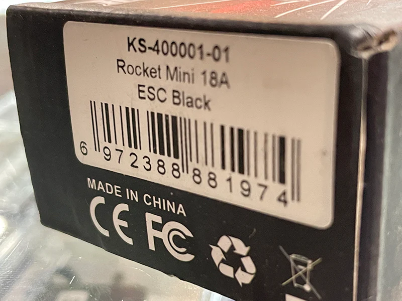 1-28 Mini Sensorless ESC BLACK 18A [Rocket] KS-400001-01 - Image 5
