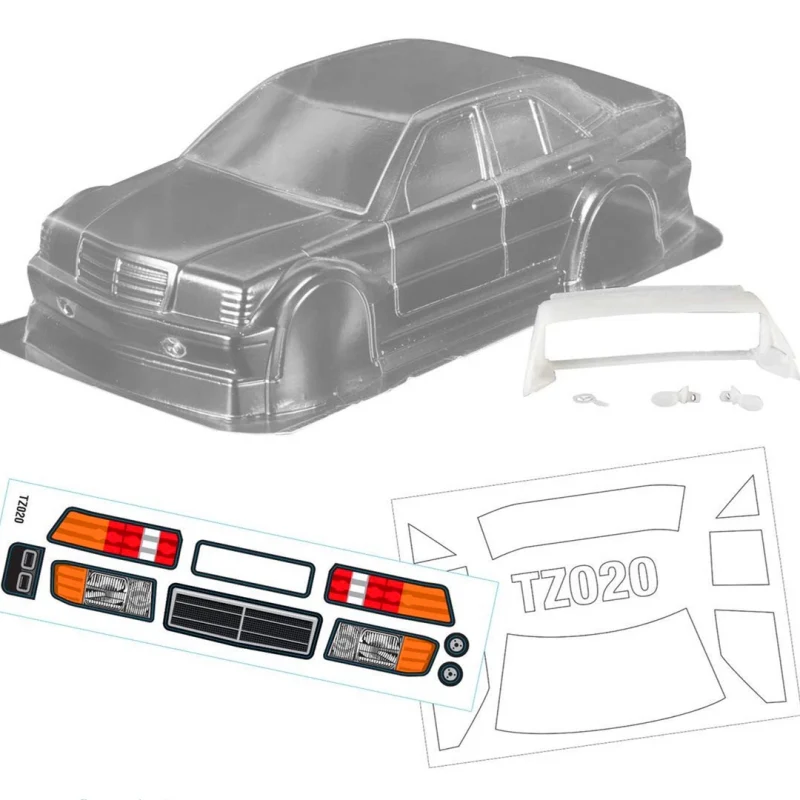 1/28 Mini-Z Benz 190E Lexan Clear Body (98mm) [Team C] TZ020