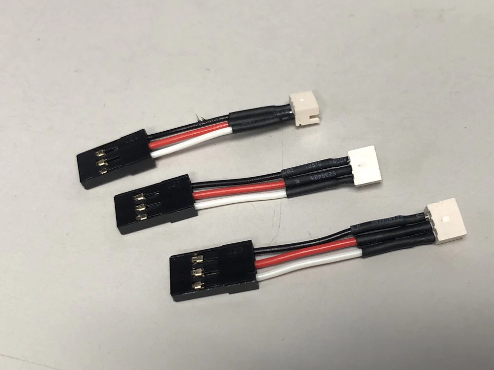 1.5 MINI JST MALE Socket to FEMALE Servo Socket Converter for 1-28 and Mini-Z Cars (3 PACK) IC-090