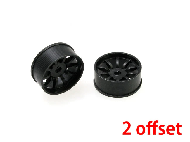 10-Spoke (BLACK) 1-28 Rims Wheels Set DRZ AWD Mini-Z Cars [PN Racing] 410BF - Image 4