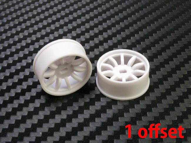 10-Spoke (WHITE) 1-28 Rims Wheels Set DRZ AWD Mini-Z Cars [PN Racing] 410WF - Image 3