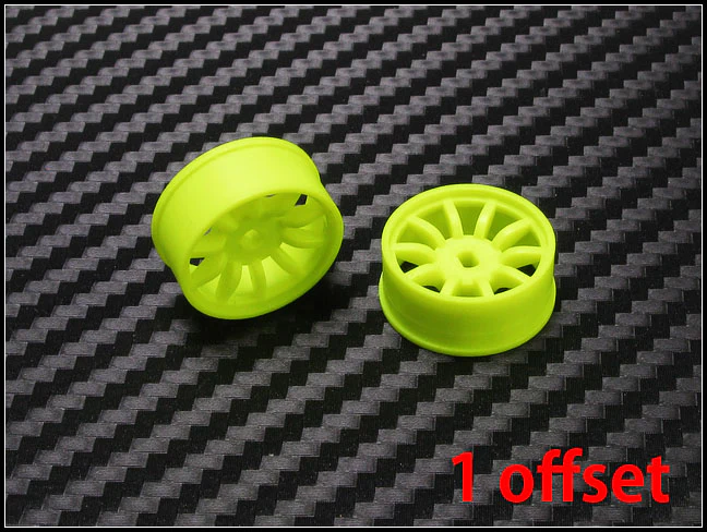 10-Spoke (YELLOW) 1-28 Rims Wheels Set DRZ AWD Mini-Z Cars [PN Racing] 410YF - Image 3