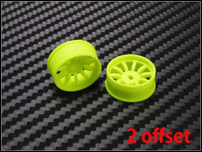 10-Spoke (YELLOW) 1-28 Rims Wheels Set DRZ AWD Mini-Z Cars [PN Racing] 410YF - Image 4
