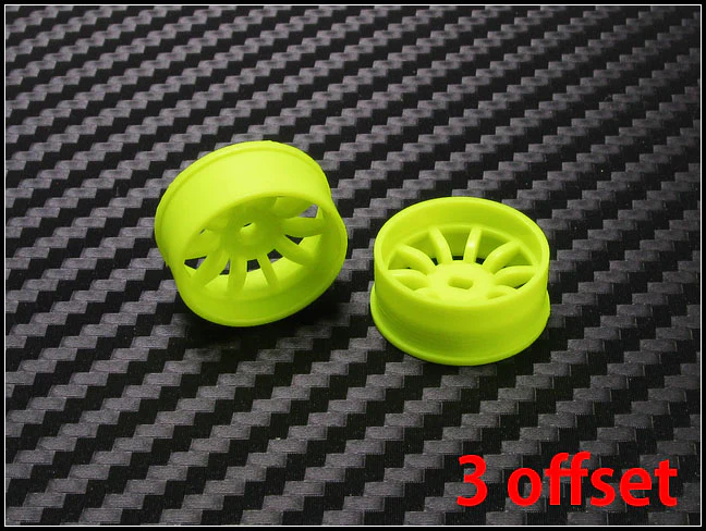 10-Spoke (YELLOW) 1-28 Rims Wheels Set DRZ AWD Mini-Z Cars [PN Racing] 410YF - Image 5