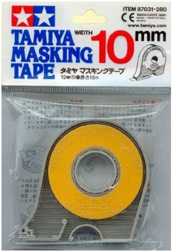 10mm WIDE x 18m Masking Tape w- DISPENSER TAMIYA (Made in Japan)
