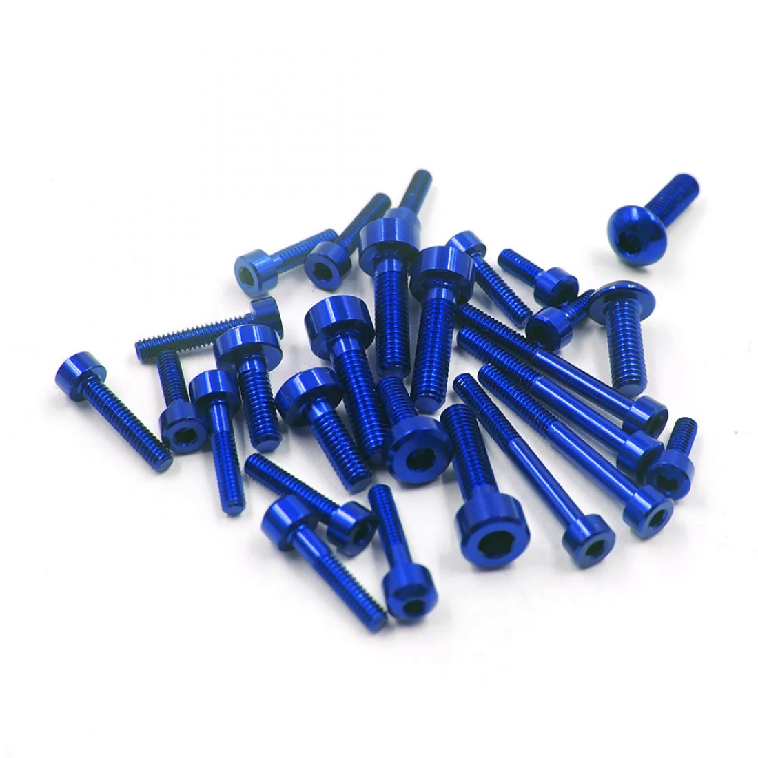 10PX BLUE Aluminum Screw Set [Yeah Racing] YA-0734DB