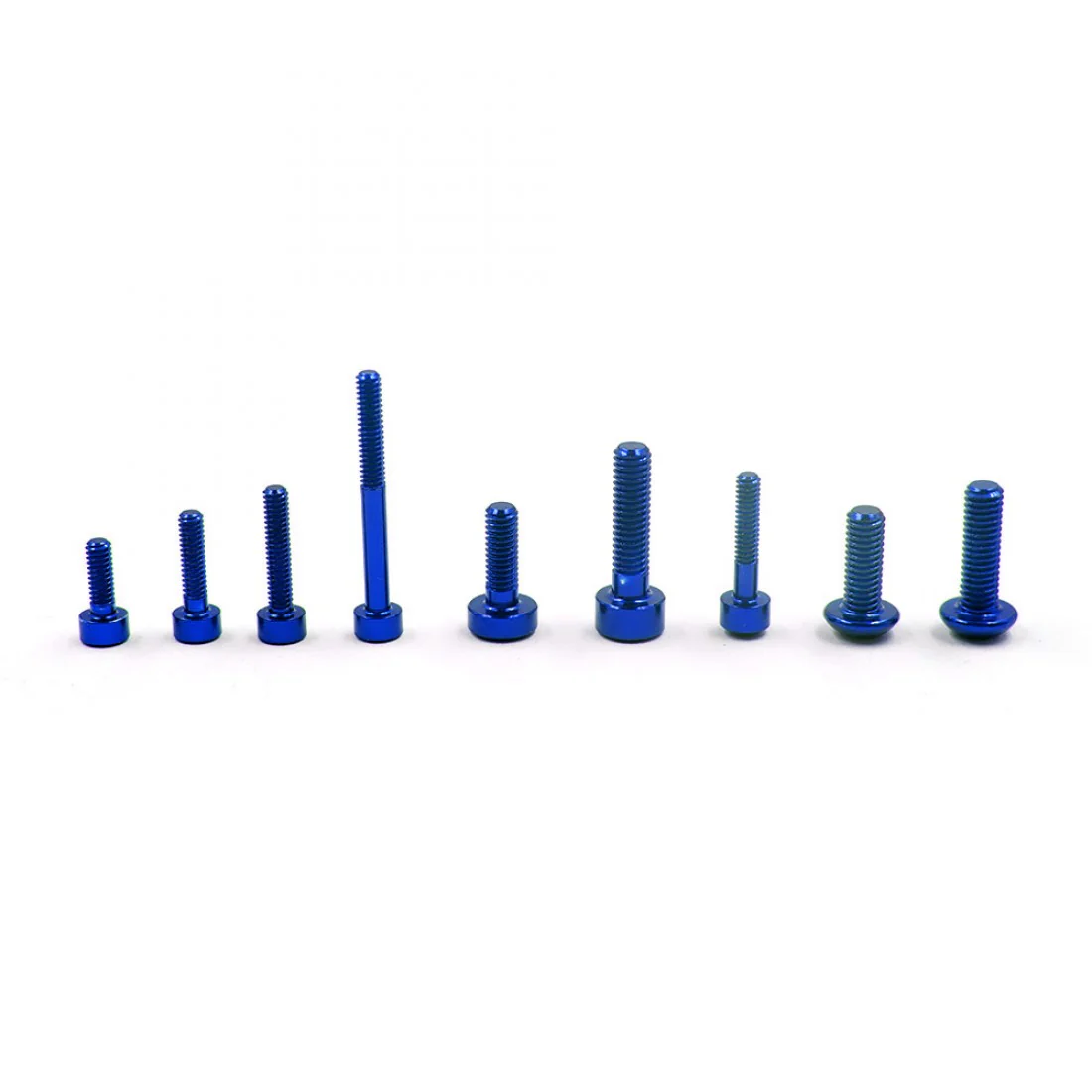 10PX BLUE Aluminum Screw Set [Yeah Racing] YA-0734DB - Image 4