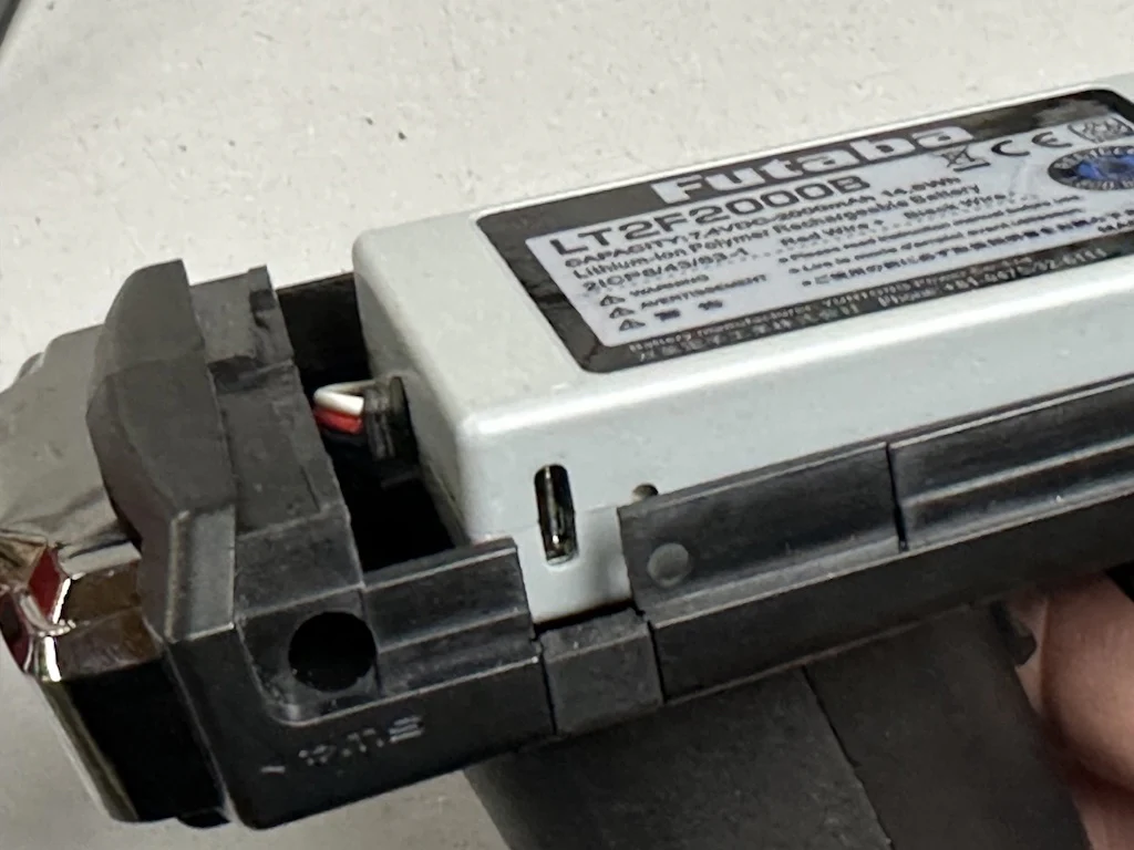 10PX TRANSMITTER 2000MAH 2S 7.4V LIPO BATTERY (BUILT IN USB-C PORT) FOR PASS THRU CHARGING T16IZ [Futaba] FUTUBA0151 - Image 5