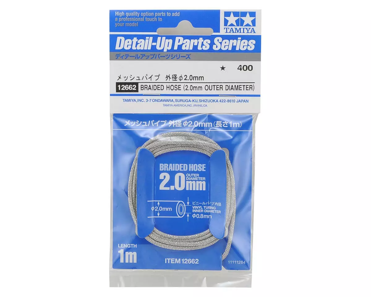 2.0mm Braided Hose 1/10 Scale Accessory [Tamiya] 12662 - Image 2